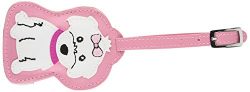 Luggage Tag, Maltese Pink