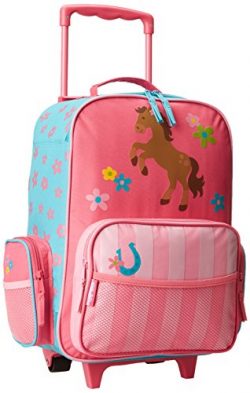 Stephen Joseph Classic Rolling Luggage, Girl Horse