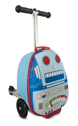 Zinc Flyte Kids Luggage Scooter 15″ – Sparky The Robot