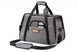 Premium Airline Approved Pet Carrier Under Seat for Dogs and Cats – Airplane Travel Bag wi ...