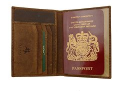 Visconti Soft Leather Secure RFID Blocking Passport Cover Wallet – POLO 2201, Oil Tan, One ...