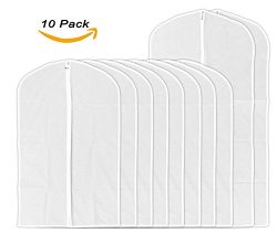 Garment Cover Bag, AOFUL Translucent PEVA Clothes Covers Dustproof Organizer Storage Protector P ...