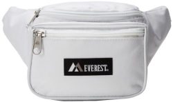 Everest Signature Waist Pack – Standard, White, One Size