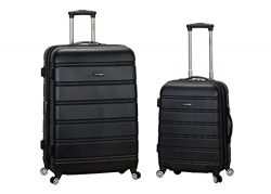 Rockland Luggage 20 Inch and 28 Inch 2 Piece Expandable Spinner Set, Black, One Size