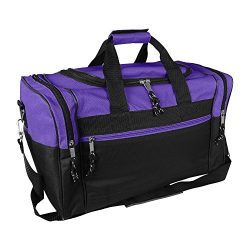 Blank Duffle Bag Duffel Bag in Black and Purple Gym Bag