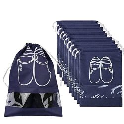 Pack of 10 Portable Dust-proof Breathable Travel Shoe Organizer Bags for Boots, High Heel — ...