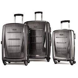 Samsonite Winfield 2 3PC Hardside (20/24/28) Luggage Set, Charcoal