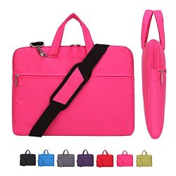 Laptop Case, Laptop Shoulder Bag, CROMI Simplicity Slim Lightweight Briefcase Commuter Bag Busin ...