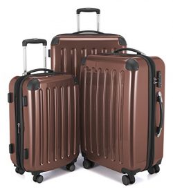 HAUPTSTADTKOFFER Luggages Sets Glossy Suitcase Sets Hardside Spinner Trolley Expandable (20“, 24 ...