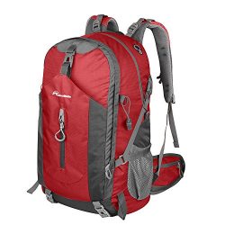 OutdoorMaster Hiking Backpack 50L – Weekend Pack w/ Waterproof Rain Cover & Laptop Com ...