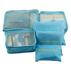 Packing Cubes Travel Organizer, Tune Up Mesh Bags Value Set for Durable 6 Piece Weekender Set (L ...