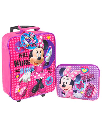 Disney Girls' Minnie 3 Pc Luggage Set, Pink - LuggageBee | LuggageBee