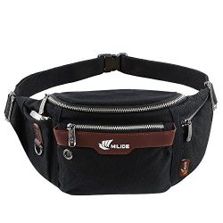 MILIDE Running Waist Pack For Men & Women | Adjustable Buckles, Waterproof Canvas, Zippered  ...