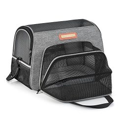 Pet Carrier Airline Approved Premium Under Seat for Dogs and Cats – Soft Sided Portable Ai ...