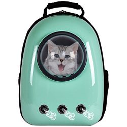 Giantex Astronaut Pet Cat Dog Puppy Carrier Travel Bag Space Capsule Backpack Breathable (Light  ...