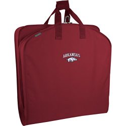 WallyBags Arkansas Razorbacks 40 Inch Suit Length Garment Bag ,Red AR ,One Size