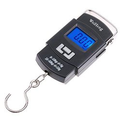 Mocase 50KG Portable Electronic Digital Scale Hanging Luggage Fishing Hook Weight Balance Steelyard