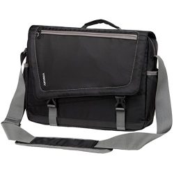 Lightweight Water Resistant 15.6 Laptop Messenger Bag for Men Black School Shoulder Bag by Vonxury