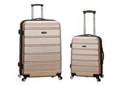 Rockland Luggage 20 Inch 28 Inch 2 Piece Expandable Spinner Set, Champagne, One Size