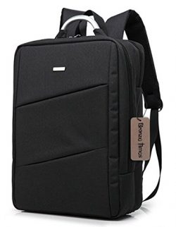 Bronze Times (TM) 15.6 inch Premium Water Resistant Canvas Laptop Briefcase Travel Backpack (C-B ...