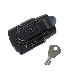 Drawbolt Closure Latch for Guitar Case or luggage with Lock ,Black 45x72mm