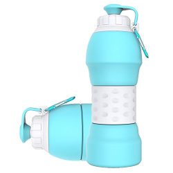 Collapsible Water Bottle,GITKARL,Travel Accessories,Lightweight Silicone Travel Mug,[BPA Free] [ ...