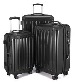 HAUPTSTADTKOFFER Luggages Sets Glossy Suitcase Sets Hardside Spinner Trolley Expandable (20̸ ...