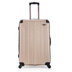 Rockland Hard 20″ Spinner Luggage, Champagne