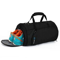 IX Fitness Sport Gym Bag with Shoes Compartment Waterproof Travel Duffel Bag for Women and Men