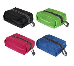 Daygos Portable Waterproof Travel Shoe Bags Pouch with Zipper Closure 4pcs