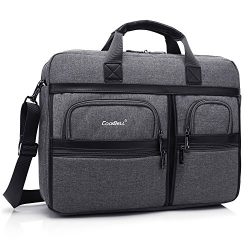 CoolBELL 17.3 Inch Laptop Messenger Bag / Durable Business Briefcase / Nylon Shoulder Bag / Mult ...