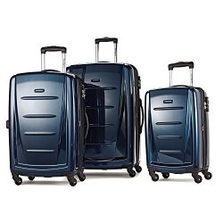 Samsonite Winfield 2 3PC Hardside (20/24/28) Luggage Set, Deep Blue