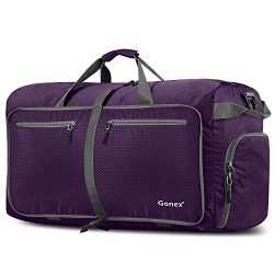 Gonex 100L Foldable Travel Duffel Bag for Luggage Gym Sports, Lightweight Travel Bag with Big Ca ...