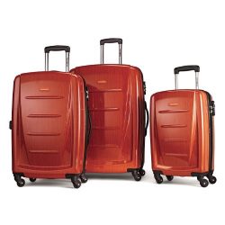 Samsonite Winfield 2 3PC Hardside (20/24/28) Luggage Set, Orange