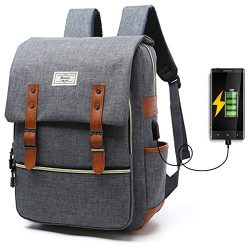 Unisex College Bag Fits up to 15.6’’ Laptop Casual Rucksack Waterproof School Backpack Daypacks  ...