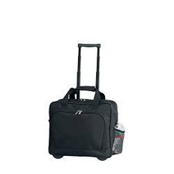 Preferred Nation Bellino On the Go Rolling Wheel Business Briefcase, Black (4511)