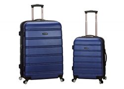 Rockland Luggage 20 Inch 28 Inch 2 Piece Expandable Spinner Set, Blue, One Size