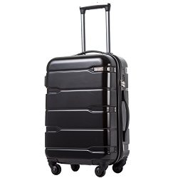 Coolife Luggage Expandable Suitcase PC+ABS Spinner 20 inch 24 inch 28 inch