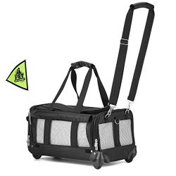 Sherpa on Wheels Pet Carrier, Black