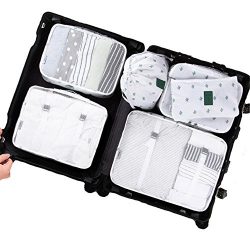 OEE 7 pcs Luggage Packing Organizers Packing Cubes Set for Travel