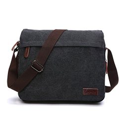 Messenger Bag, LOSMILE Laptop Shoulder Bag Vintage Canvas Crossbody Bags For Men