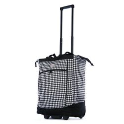 Olympia Fashion Rolling Shopper Tote – Houndstooth, 2300 cu. in.