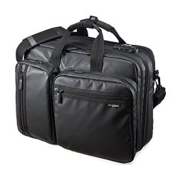 Sanwa 3-in-1 Laptop Briefcase, 15.6 inch Expandable Business Bag, Water Resistance, Hand / Shoul ...