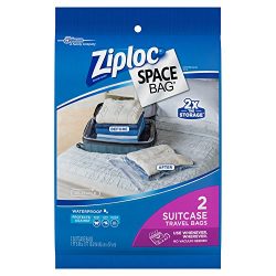 Ziploc Space Bag, Travel Bag, 2 Count