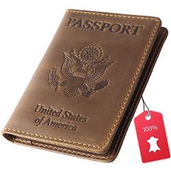 Leather Passport Holder – Cover – Travel Wallet Case Leather Passport Cover Accessor ...