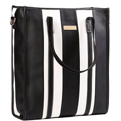 Laptop Bag for Women- Leather Carrying Travel Business Computer Shoulder Bag Briefcase Handbag f ...