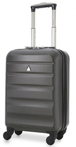 Aerolite 22x14x9Ó American, United & Delta Airlines MAX ABS Hardshell Luggage Suitcase Spinn ...