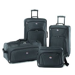 American Tourister Luggage Fieldbrook II 4 Piece Set, Charcoal