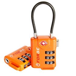 TSA Approved Cable Luggage Locks, Re-settable Combination with Alloy Body …