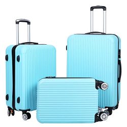 Luggage Set – 3 Piece Spinner Hardshell Luggage Sets Lightweight Suitcase Set with TSA Loc ...